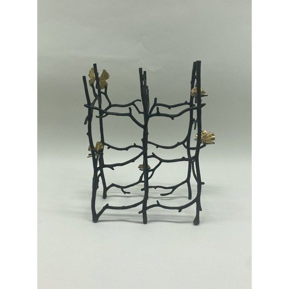 Michael Aram Butterfly Ginkgo 6 Bottle Wine Rack 175877 - Picture 2 of 6